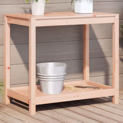 Cette table de rempotage en bois est parfaite pour organiser et présenter vos plantes en pot à la maison, dans un jardin, sur ...