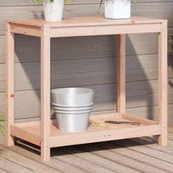 vidaXL Table de rempotage et étagère 82,5x50x75 cm bois massif douglas