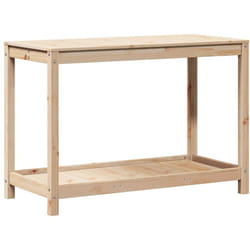 vidaXL Table de rempotage avec étagère 108x50x75 cm bois massif de pin
