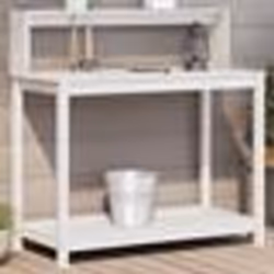 vidaXL Table de rempotage avec étagères blanc bois massif de pin