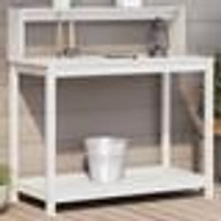 vidaXL Table de rempotage avec étagères blanc bois massif de pin