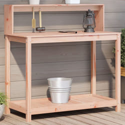 Vidaxl - Table de rempotage avec étagères bois massif de douglas