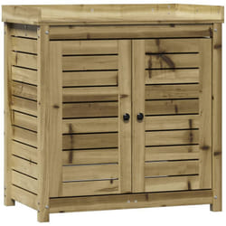 Vidaxl - Table de rempotage avec étagères bois de pin imprégné