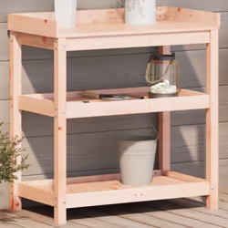 Cette table de rempotage en bois est parfaite pour organiser et présenter vos plantes en pot à la maison, dans un jardin, sur ...