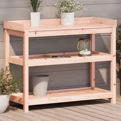 Cette table de rempotage en bois est parfaite pour organiser et présenter vos plantes en pot à la maison, dans un jardin, sur ...