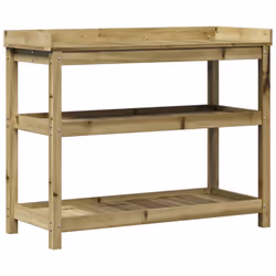 Cette table de rempotage en bois est parfaite pour organiser et présenter vos plantes en pot à la maison, dans un jardin, sur ...