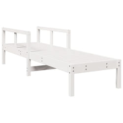 VidaXL 832539 chaise d'extérieur Terrace Siège rembourré Bois de pin Blanc