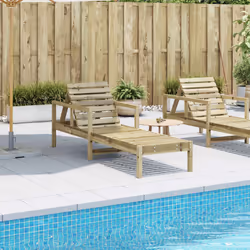 VidaXL 832542 chaise d'extérieur Terrace Siège rembourré Bois de pin