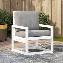Vidaxl - Chaise de jardin blanc 57,5x63x76 cm bois de pin massif
