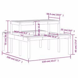 VidaXL 832557 table de jardin - Vue supplémentaire 8