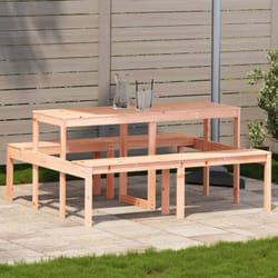 Table de pique-nique 160x134x75 cm bois massif de douglas Vidaxl