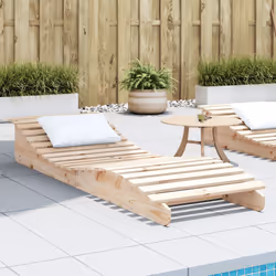 VidaXL 832572 chaise d'extérieur Linge Siège rembourré Bois de pin