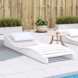 VidaXL 832574 chaise d'extérieur Linge Siège rembourré Bois de pin Blanc