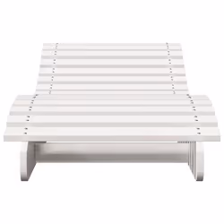 VidaXL 832574 chaise d'extérieur Linge Siège rembourré Bois de pin Blanc - Vue supplémentaire 4