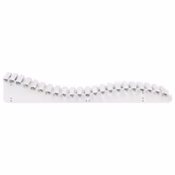 VidaXL 832574 chaise d'extérieur Linge Siège rembourré Bois de pin Blanc - Vue supplémentaire 5