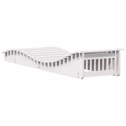 VidaXL 832574 chaise d'extérieur Linge Siège rembourré Bois de pin Blanc - Vue supplémentaire 6