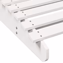 VidaXL 832574 chaise d'extérieur Linge Siège rembourré Bois de pin Blanc - Vue supplémentaire 7