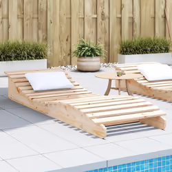 VidaXL 832580 chaise d'extérieur Linge Siège rembourré Bois de pin