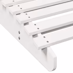 VidaXL 832581 chaise d'extérieur Linge Siège rembourré Bois de pin Blanc - Vue supplémentaire 7