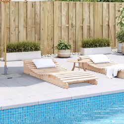 VidaXL 832584 chaise d'extérieur Linge Siège rembourré Bois de pin
