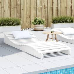VidaXL 832585 chaise d'extérieur Linge Siège rembourré Bois de pin Blanc