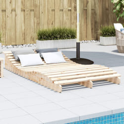 Vidaxl - Chaise longue 205x110x31,5 cm bois massif de pin