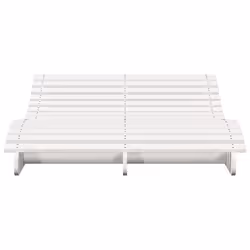 VidaXL 832589 chaise d'extérieur Linge Siège rembourré Bois de pin Blanc - Vue supplémentaire 4