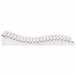 VidaXL 832589 chaise d'extérieur Linge Siège rembourré Bois de pin Blanc - Vue supplémentaire 5