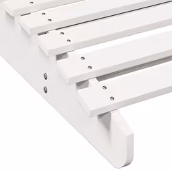 VidaXL 832589 chaise d'extérieur Linge Siège rembourré Bois de pin Blanc - Vue supplémentaire 7