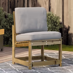 vidaXL Chaise de jardin 50,5x55x77 cm bois de pin imprégné