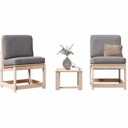 Cet ensemble de salon de jardin en bois a un design élégant et constitue un excellent choix pour vous détendre et profiter du ...