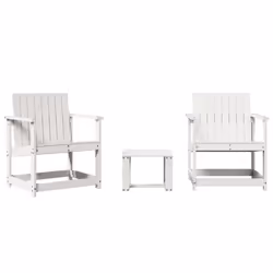VidaXL 832631, Terrace, Bois de pin, Blanc, 620 mm, 560 mm, 770 mm