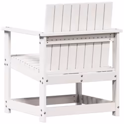 VidaXL 832631 chaise d'extérieur Terrace Bois de pin Blanc - Vue supplémentaire 6