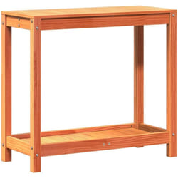 Vidaxl - Table de rempotage avec étagère cire marron bois massif de pin