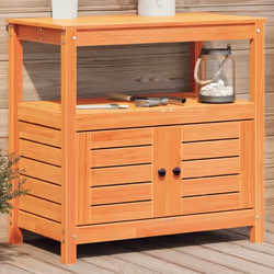 Cette table de rempotage en bois est parfaite pour organiser et présenter vos plantes en pot à la maison, dans un jardin, sur ...