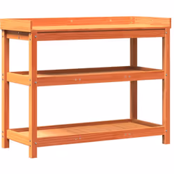 Cette table de rempotage en bois est parfaite pour organiser et présenter vos plantes en pot à la maison, dans un jardin, sur ...