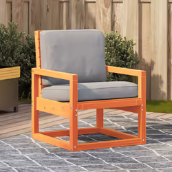 VidaXL 844645 chaise d'extérieur Terrace Siège rembourré Bois de pin Marron
