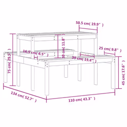 VidaXL 844647 table de jardin - Vue supplémentaire 8