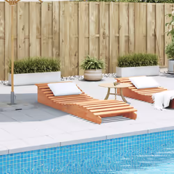 VidaXL 844650 chaise d'extérieur Linge Siège rembourré Bois de pin Marron