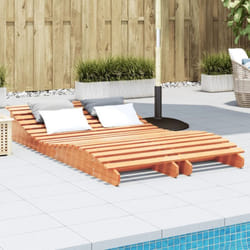 Vidaxl - Chaises longues lot de 2 cire marron bois massif de pin