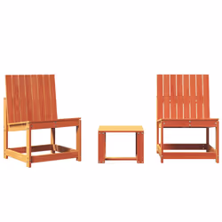 VidaXL 844661, Terrace, Bois de pin, Marron, 505 mm, 550 mm, 770 mm