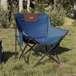 VidaXL 366547 chaise d'extérieur Terrace Polyester, Acier Bleu