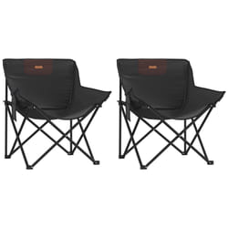 VidaXL 366548 chaise d'extérieur Terrace Polyester, Acier Noir