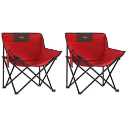 VidaXL 366549 chaise d'extérieur Terrace Polyester, Acier Rouge