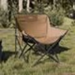 vidaXL Chaise de camping avec poche pliable lot de 2 marron