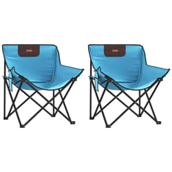 VidaXL 366553 chaise d'extérieur Terrace Polyester, Acier Bleu