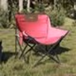 vidaXL Chaise de camping avec poche pliable lot de 2 rose