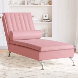 Cette chaise longue de massage est un ajout décoratif à votre intérieur et lui donne une touche chaleureuse. Velours doux : l ...