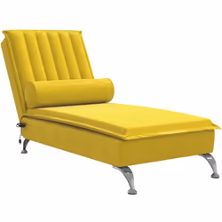 Cette chaise longue de massage est un ajout décoratif à votre intérieur et lui donne une touche chaleureuse. Velours doux : l ...