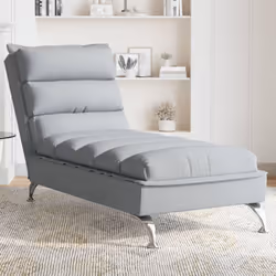 Cette chaise longue est un complément décoratif à votre intérieur et lui confère une touche chaleureuse. Tissu durable : le t ...